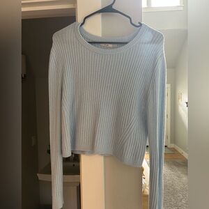 Light Blue Cropped Sweater